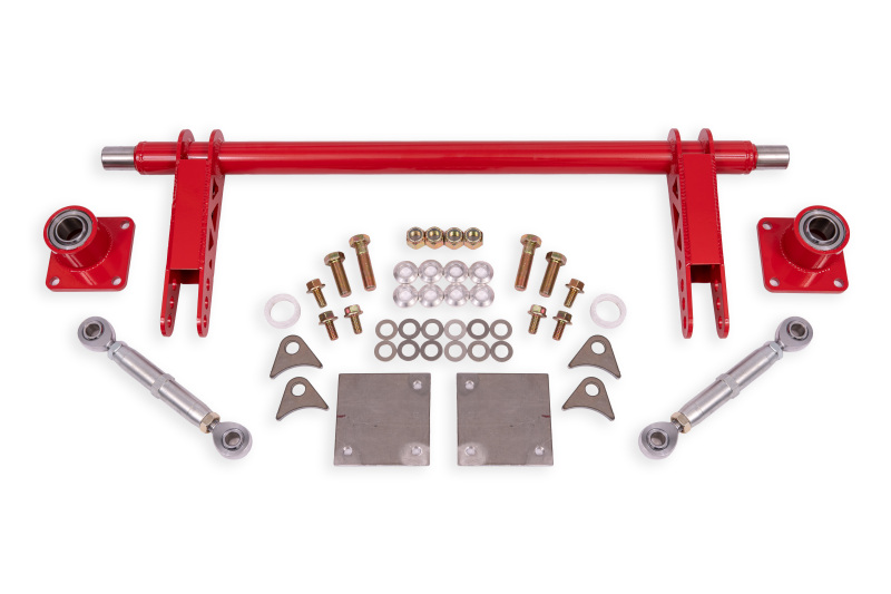 Ford Mustang Sway Bar Kit - Rear - BMR Suspension - 1.375in Hollow, Weld-on, Three-way Adjustable - Red - `79-`04 Ford Mustang Sway Bar Kit - Rear - BMR Suspension - 1.375in Hollow, Weld-on, Three-way Adjustable - Red - `79-`04